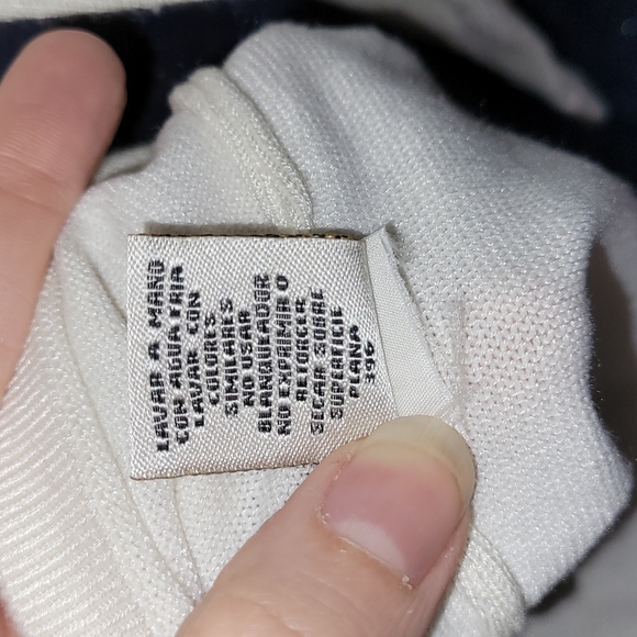 🍂3/$10 Heirloom Collectibles VTG Cream Lace-Waist, 3/4 Sleeve Cross-Over Blouse - Picture 10 of 16